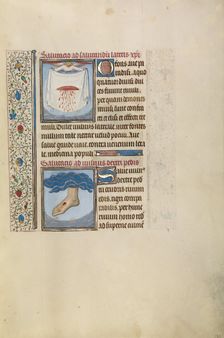 An Angel Holding a Cloth with Christ's Bleeding Wound: Christ's Right Foot with Wound, early 1460s. Creator: Willem Vrelant