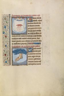 An Angel Holding a Cloth with Christ's Bleeding Wound: Christ's Right Foot with Wound, early 1460s. Creator: Willem Vrelant