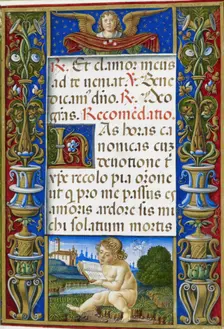 An angel holding dice on Christ's robe, and St. Philip represented as a putto, 1490-1520. Creator: Giovan Pietro Birago