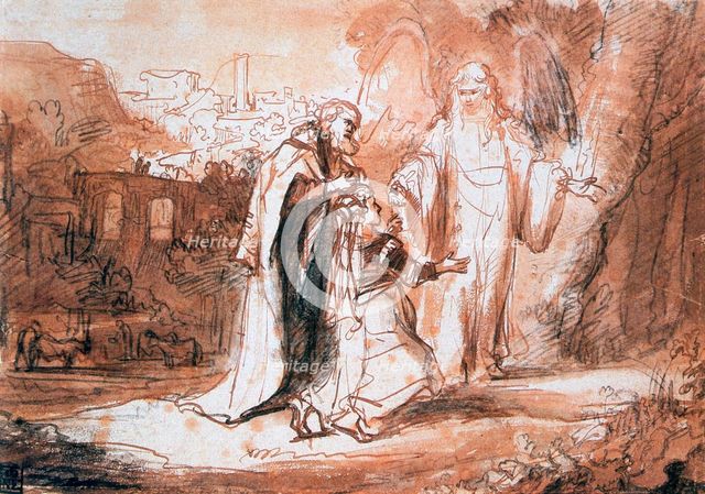 'An angel of the Lord appeared to Manoah's wife ...', c1636-1680. Artist: Ferdinand Bol
