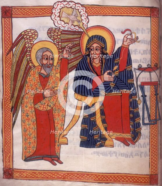 An angel visits Mary, c1710. Creator: Unknown.