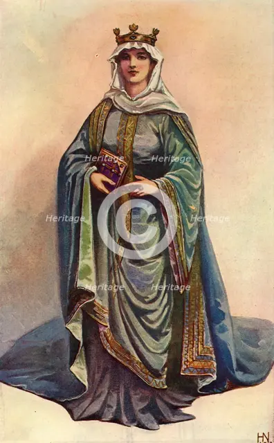 'An Anglo-Saxon Queen', 1924. Creator: Herbert Norris.