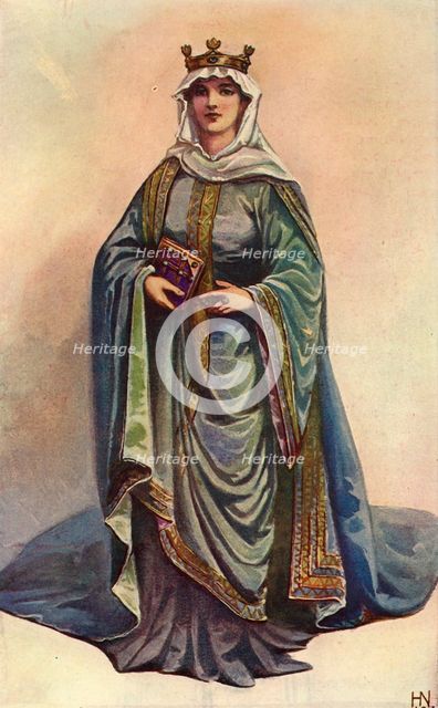 'An Anglo-Saxon Queen', 1924. Creator: Herbert Norris.