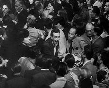 An Angry Mob Fighting at a Trial of Leading Fascists, 1944. Creator: British Pathe Ltd