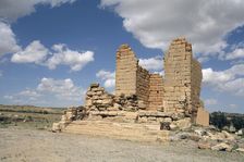 An anonymous temple in Sbeitla, Tunisia. Artist: Samuel Magal