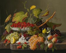 An Abundance of Fruit, c. 1860. Creator: Severin Roesen