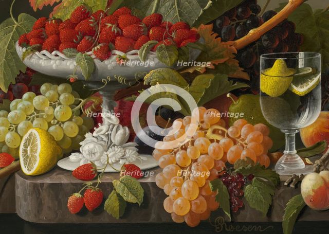 An Abundance of Fruit, c. 1860. Creator: Severin Roesen.