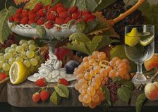 An Abundance of Fruit, c. 1860. Creator: Severin Roesen