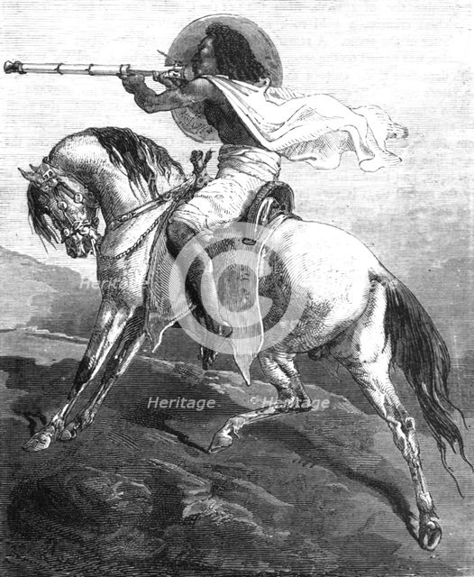 'An Abyssinian horseman; A journey through Soudan and Western Abyssinia..., 1875. Creator: Unknown.