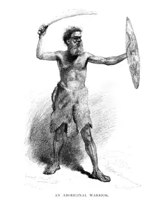 An Aboriginal Warrior, 1886