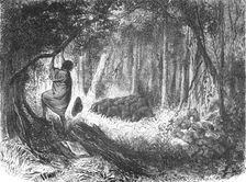 An Aboriginal in Danger; An Ascent of the Cofre de Perote, Mexico 1875. Creator: Unknown