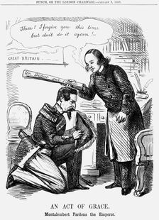 An Act of Grace; Montalbert Pardons the Emperor 1859. Creator: Unknown