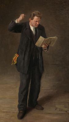 An Actor - the actor Alois Wohlmuth as "Malvolio", 1893. Creator: Fritz Karl Hermann von Uhde