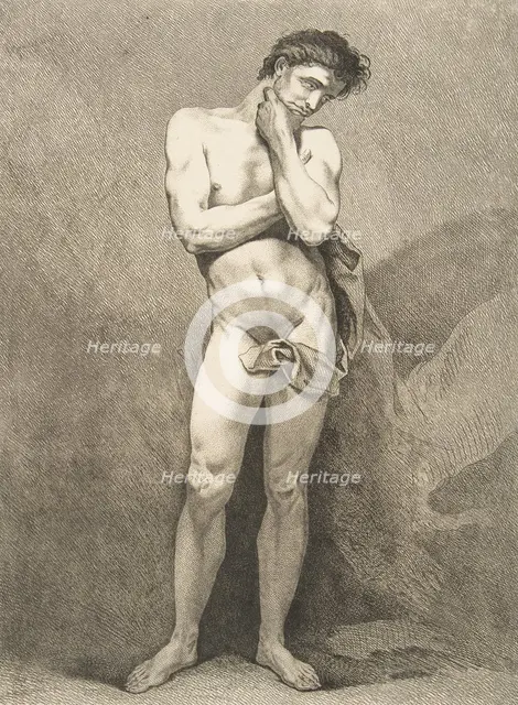 An "Académie": Standing Man, 1742-43. Creator: Carle van Loo.
