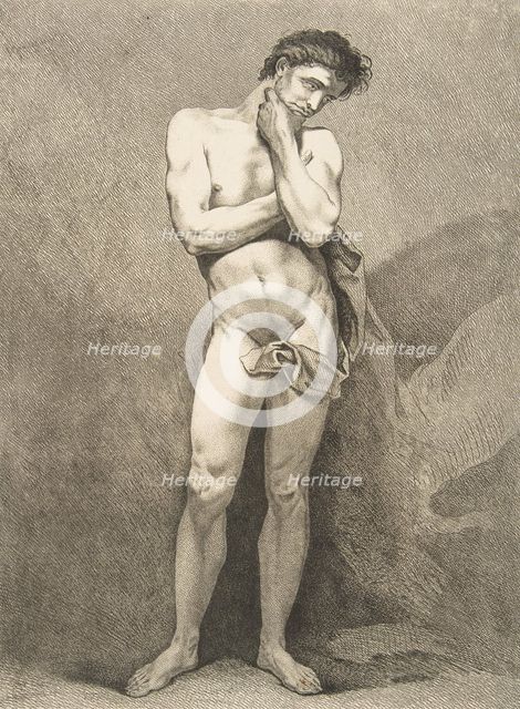 An "Académie": Standing Man, 1742-43. Creator: Carle van Loo.