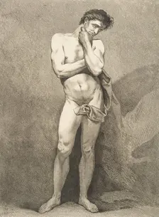 An "Académie": Standing Man, 1742-43. Creator: Carle van Loo