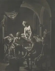 An Academy by Lamplight, February 20, 1772. Creator: William Pether