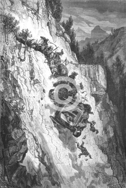 'An Accident; An Autumn Tour in Andalusia', 1875. Creator: Gustave Doré.