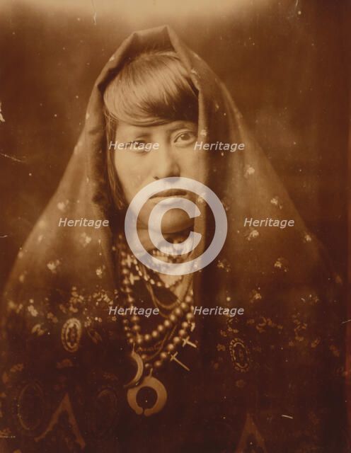An Acoma woman, c1905. Creator: Edward Sheriff Curtis.
