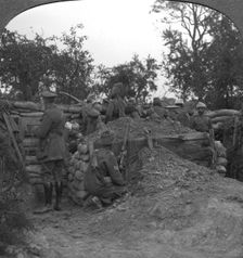 An advanced trench held by Dogras and an Indian Cavalry machine-gun section, 1900s