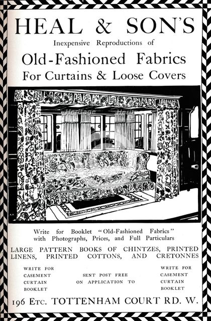 'An advertisement for Heal & Son's of Tottenham Court Road, London', 1908. Artist: Unknown.