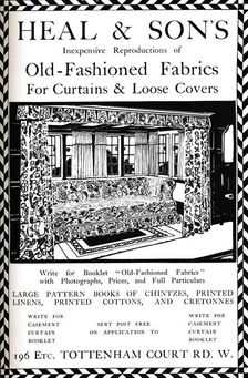 An advertisement for Heal & Son's of Tottenham Court Road, London 1908