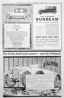 An advertising page in the Illustrated London News, Christmas, 1920
