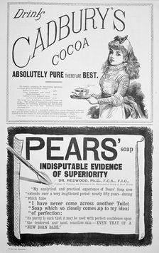 An advertising page in Yuletide, 1890