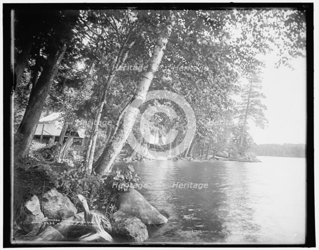 An Adirondack camp, c1902. Creator: William H. Jackson.