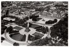 An aerial view of the Konigsplatz, Munich, Germany, from a Zeppelin, c1931 (1933)