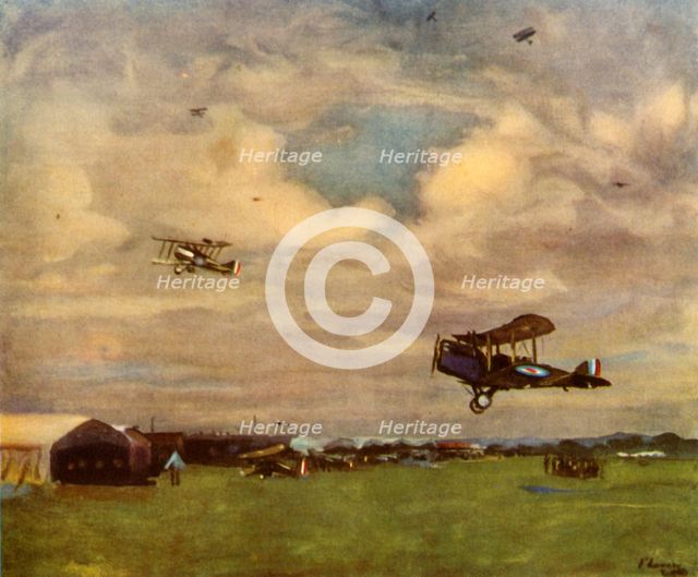 'An Aerodrome in 1918', (1944).  Creator: Sir John Lavery.