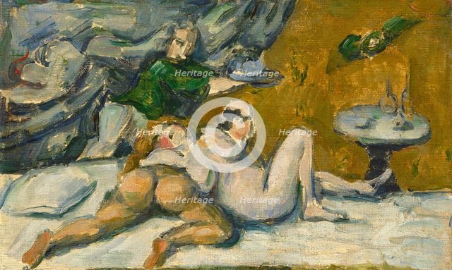 An Afternoon in Naples or Rum Punch, 1876-1877. Creator: Cézanne, Paul (1839-1906).