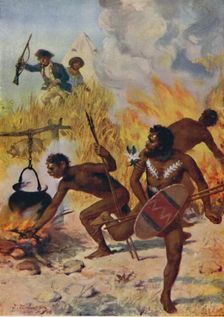 An Affray with the Natives 1923. Creator: Unknown