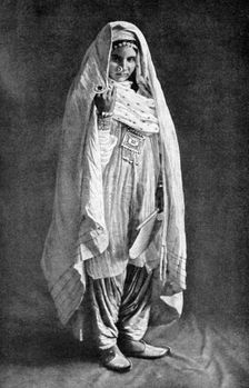 An Afghan woman, 1922.Artist: Holmes & Co