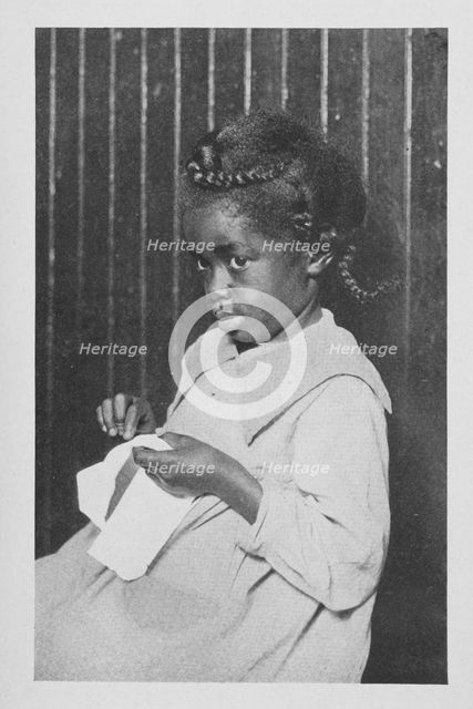 An African American girl; Caroline's play, 1922. Creator: Unknown.