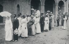An African Christian wedding procession, 1912