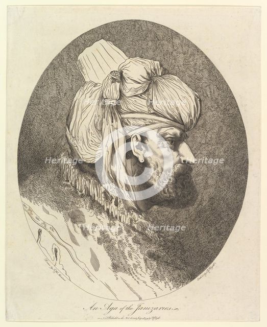 An Aga of the Janizaries, July 19, 1779. Creator: Robert Blyth.