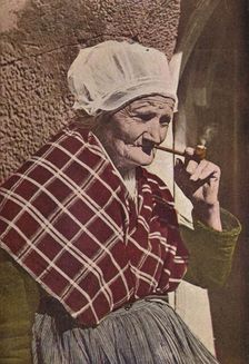 An Aged Bretonne c1913. Artist: Charles JS Makin