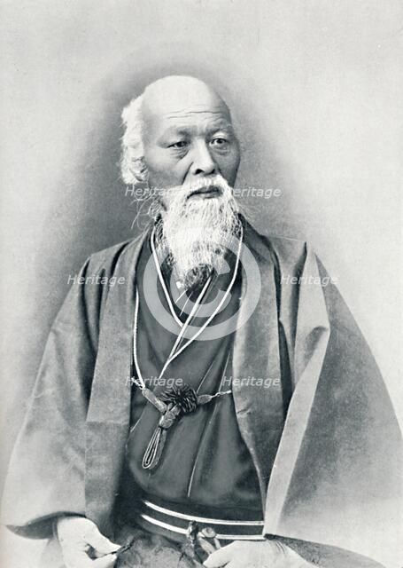 An aged Japanese doctor in full dress costume, 1902. Artist: Unknown.
