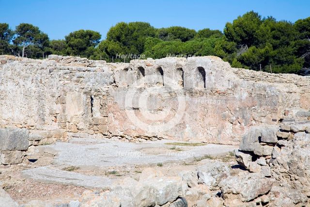 An agora and a stoa in the Greek city of Emporion, Empuries, Spain, 2007. Artist: Samuel Magal