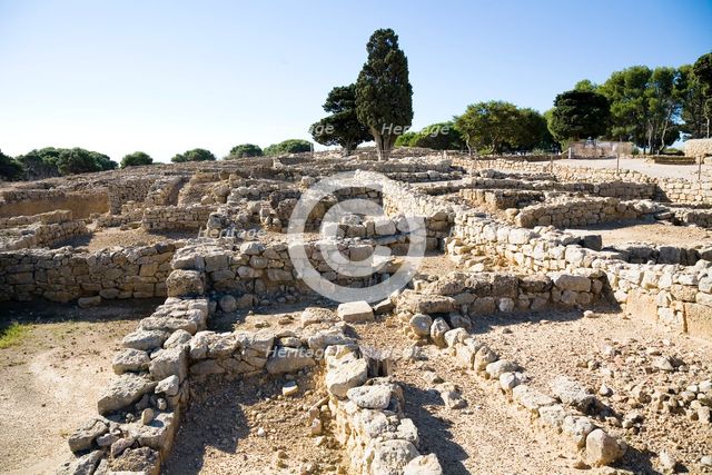An agora and a stoa in the Greek city of Emporion, Empuries, Spain, 2007. Artist: Samuel Magal