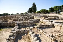 An agora and a stoa in the Greek city of Emporion, Empuries, Spain, 2007. Creator: Samuel Magal