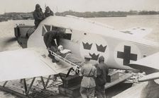 An air ambulance operated by the Swedish Red Cross at sea, Malmö, Sweden, 1923. Artist: Otto Ohm