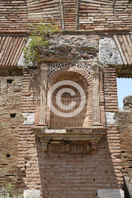 An altar in Ostia Antica, Italy. Artist: Samuel Magal