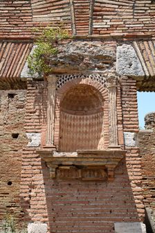 An altar in Ostia Antica, Italy. Creator: Samuel Magal