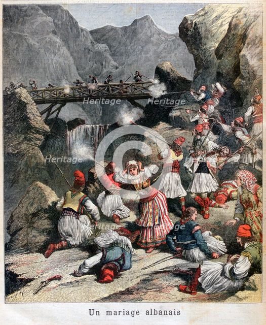 'An Albanian marriage', 1892. Artist: Unknown