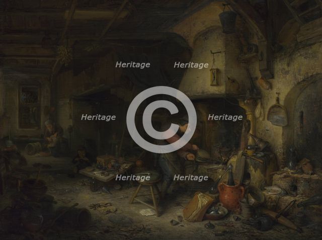 An Alchemist, 1661. Artist: Ostade, Adriaen Jansz, van (1610-1685)