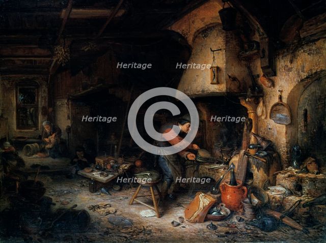'An Alchemist,' 1661.  Artist: Adriaen van Ostade