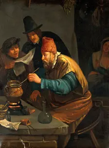 An alchemist, c1670s. Creator: Unknown
