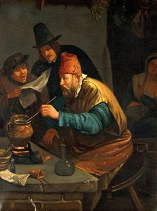 An alchemist, c1670s. Creator: Unknown